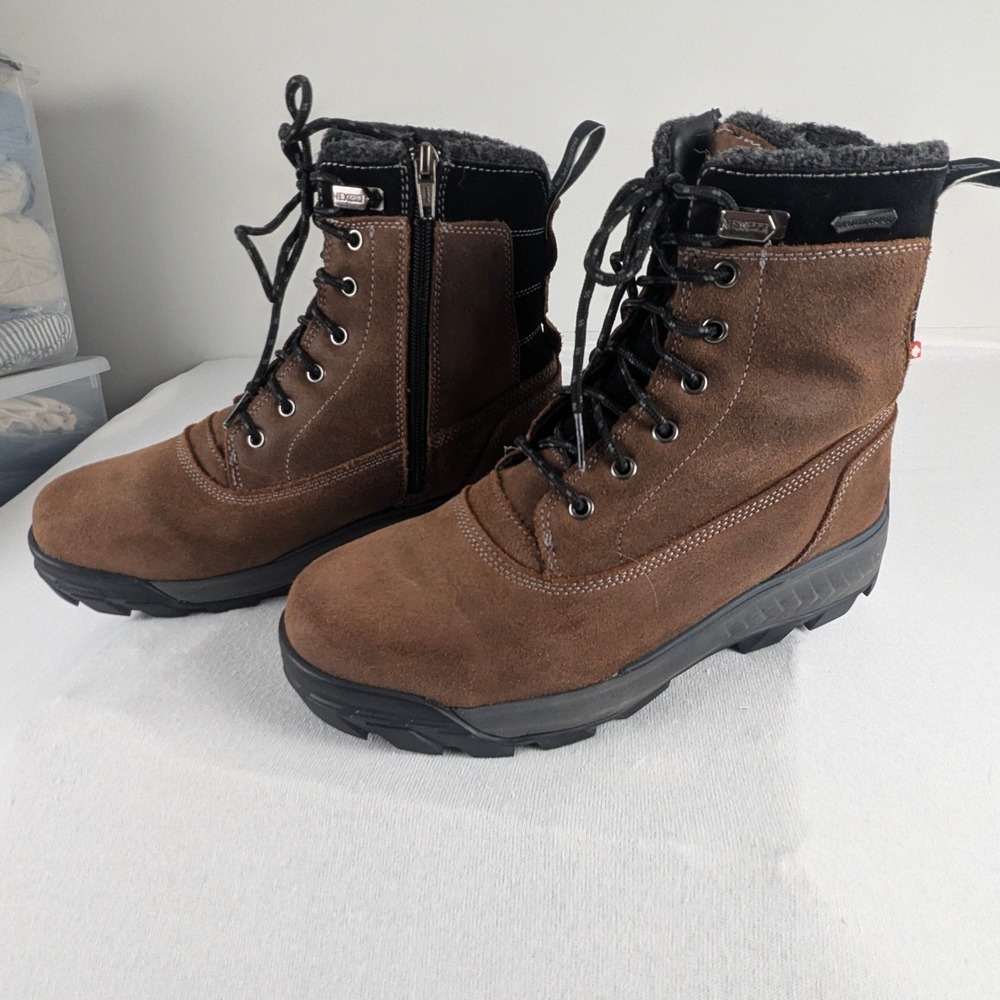 NEXGRIP Mens 9 Ice Victor 3.0 Brown Insulated Waterproof Core Lined Winter Boots
